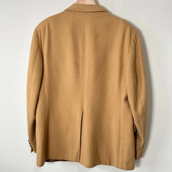 Vintage Camel Wool Mens Blazer Sports Coat Size 40R